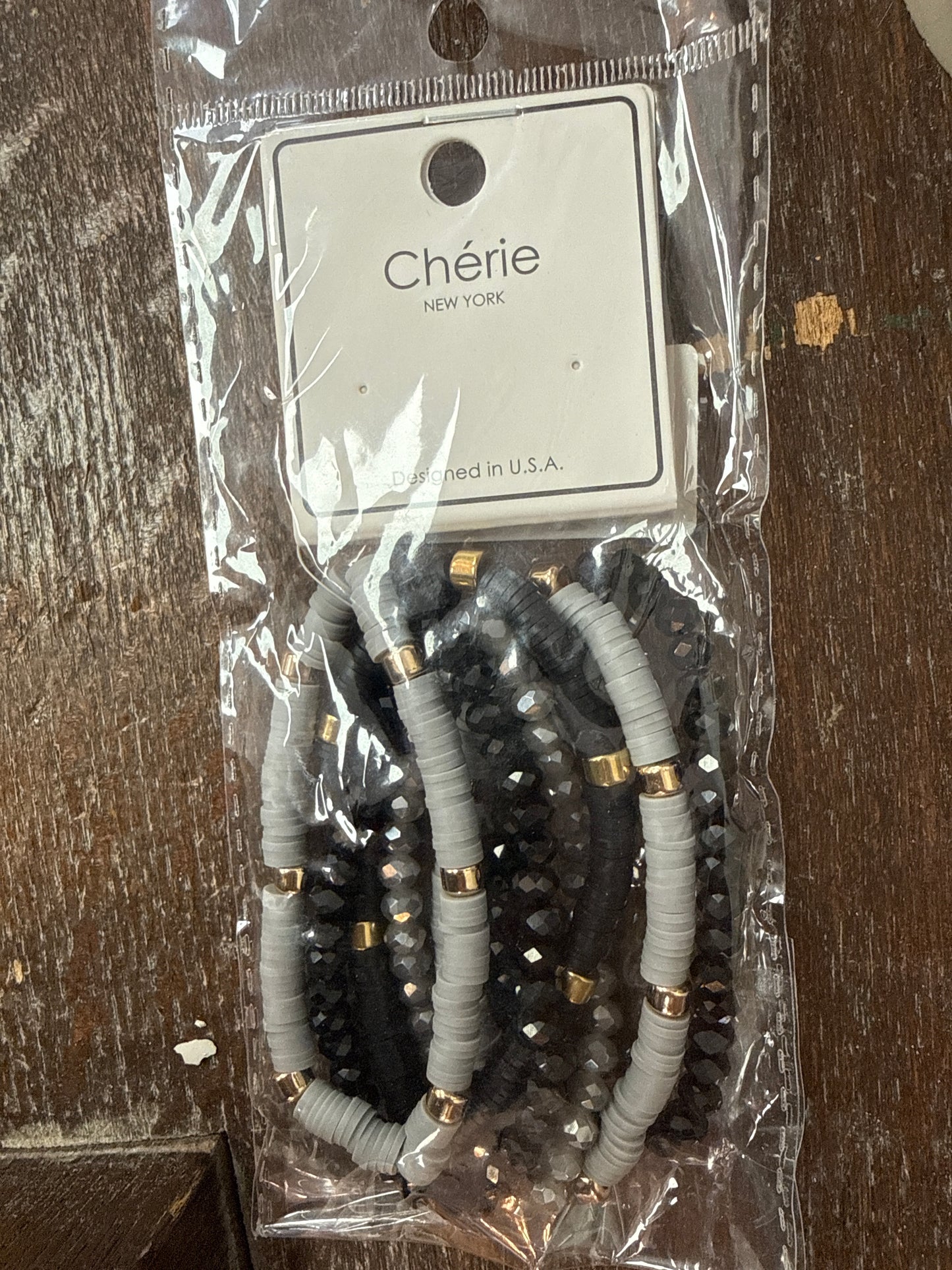 Black/Grey Cherie Bracelet Set