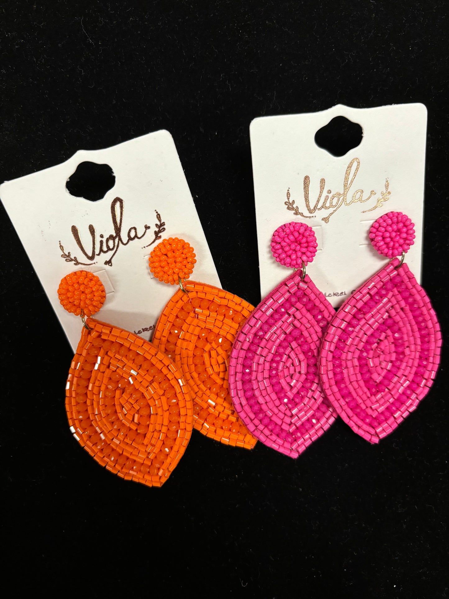 Beaded Teardrop Earrings