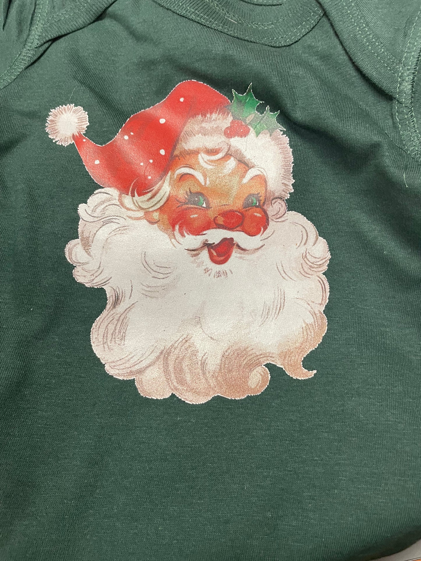 Kids Green Santa Shirt