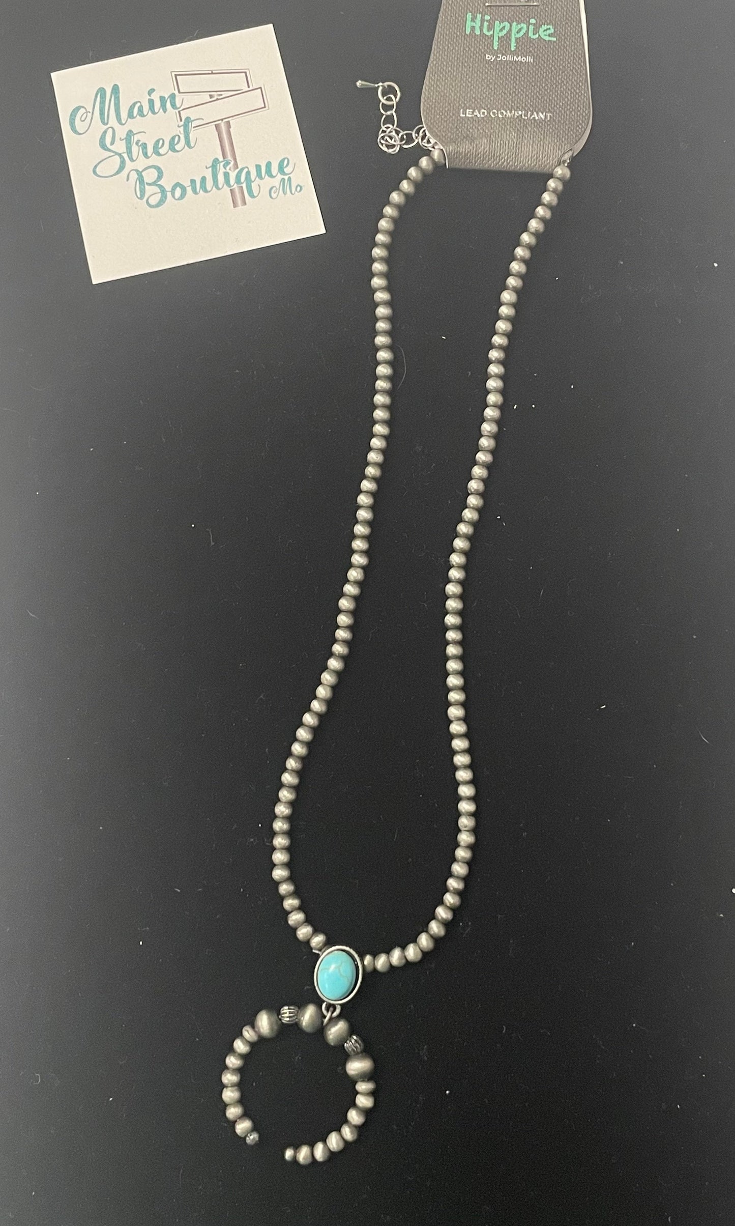 Beaded Turquoise Accent Necklace