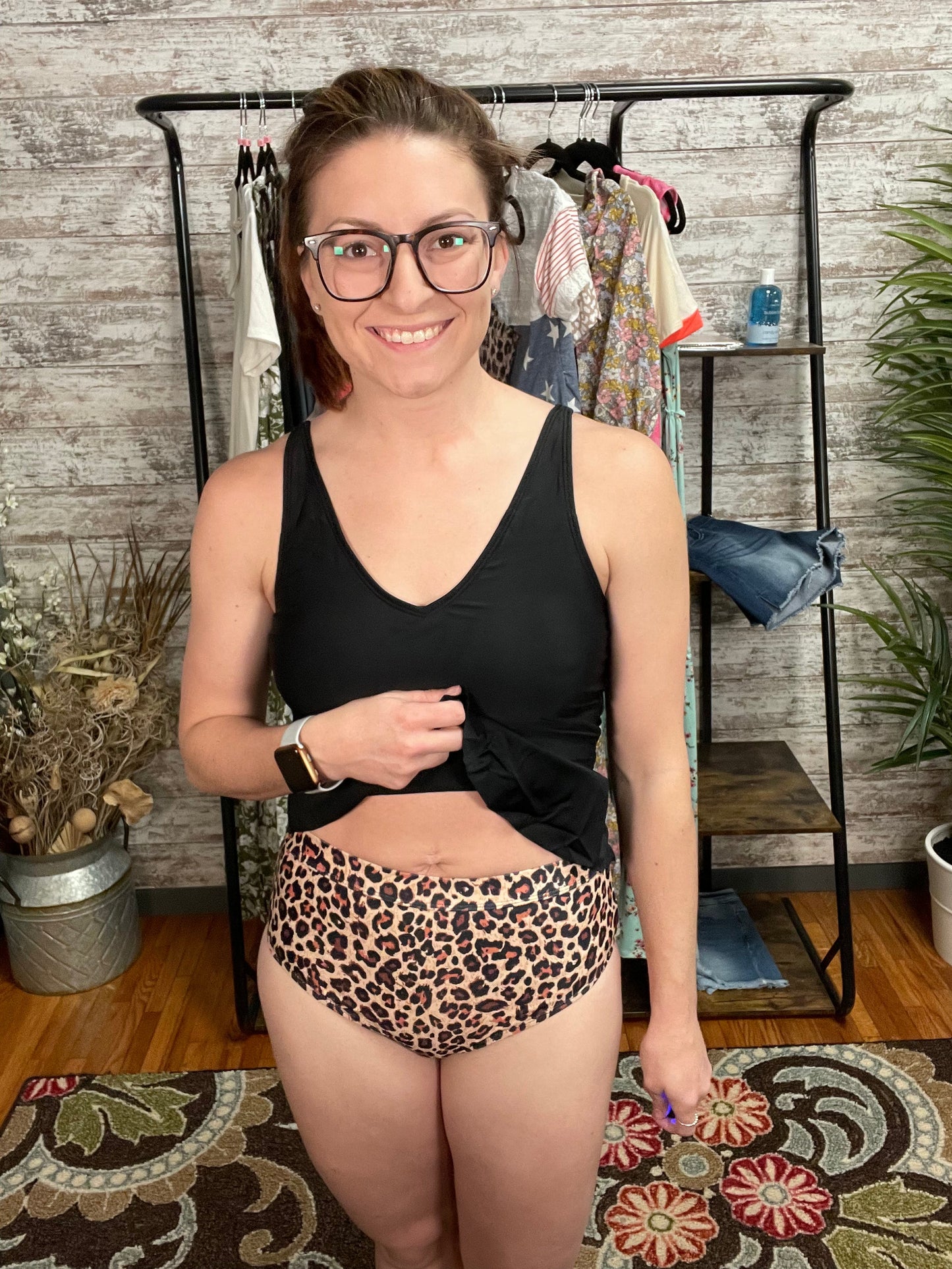 Mack & Mal Sandy Shores Leopard Bottoms