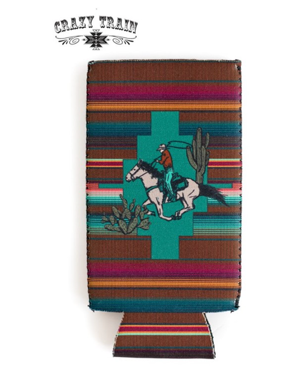 Can Coozie Tall Western Rider