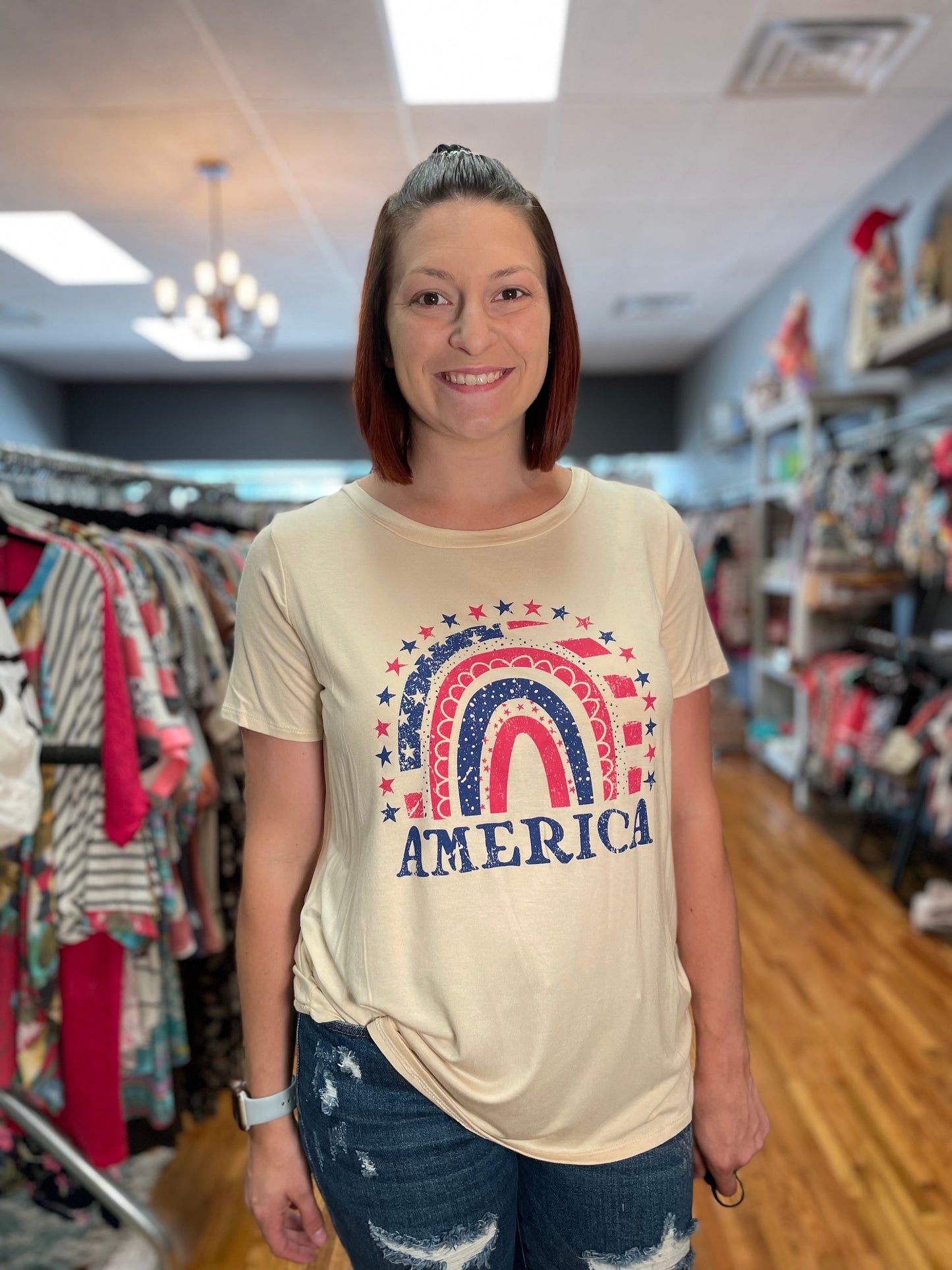 American Rainbow Tee