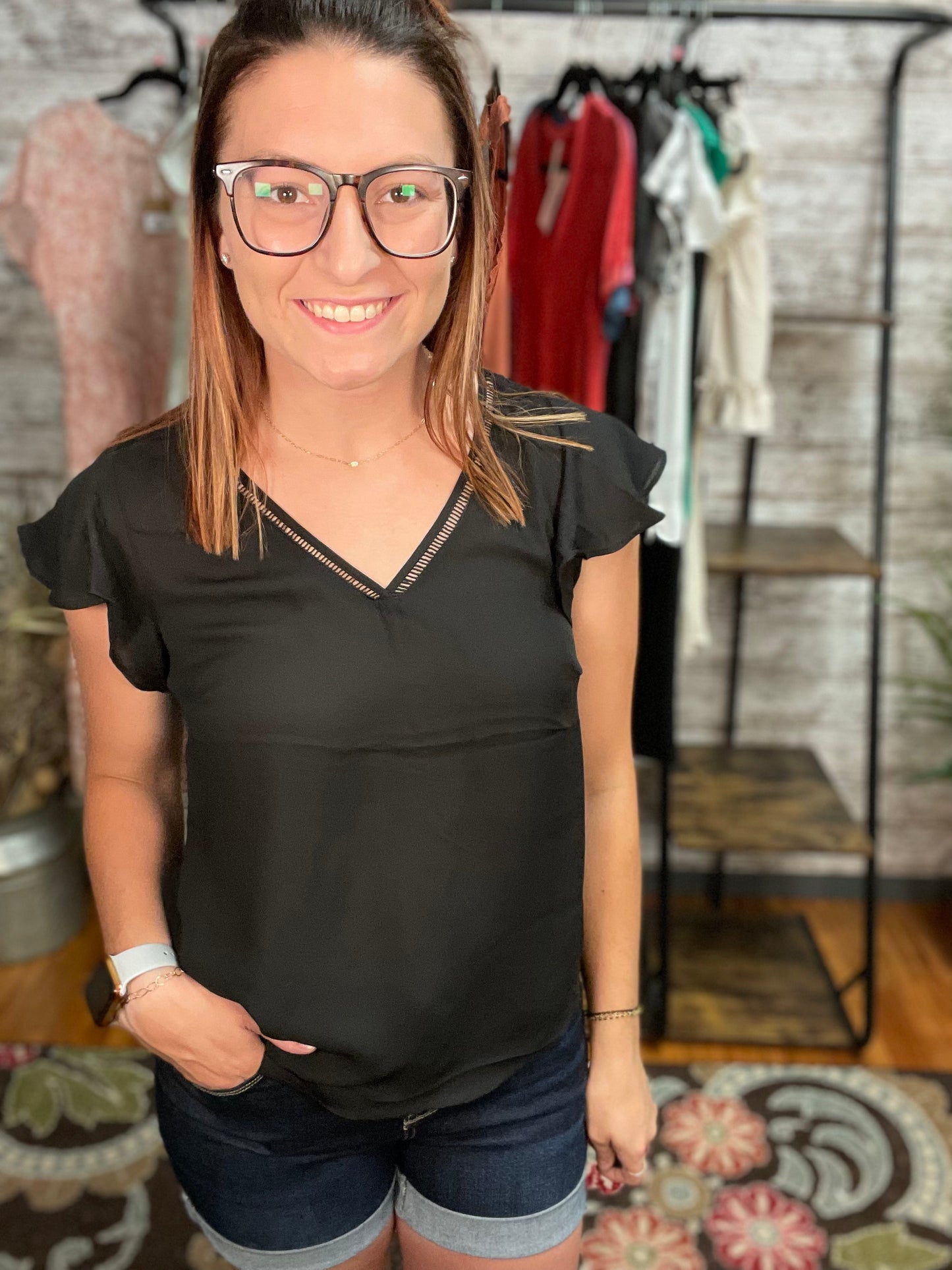Perfect Basic Flutter Sleeve Tee