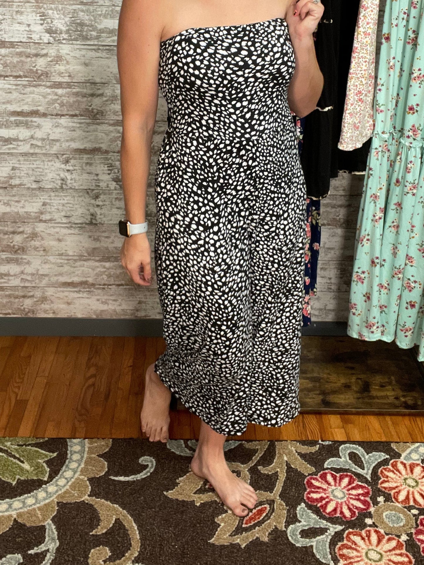 Up to Something Strapless Jumpsuit