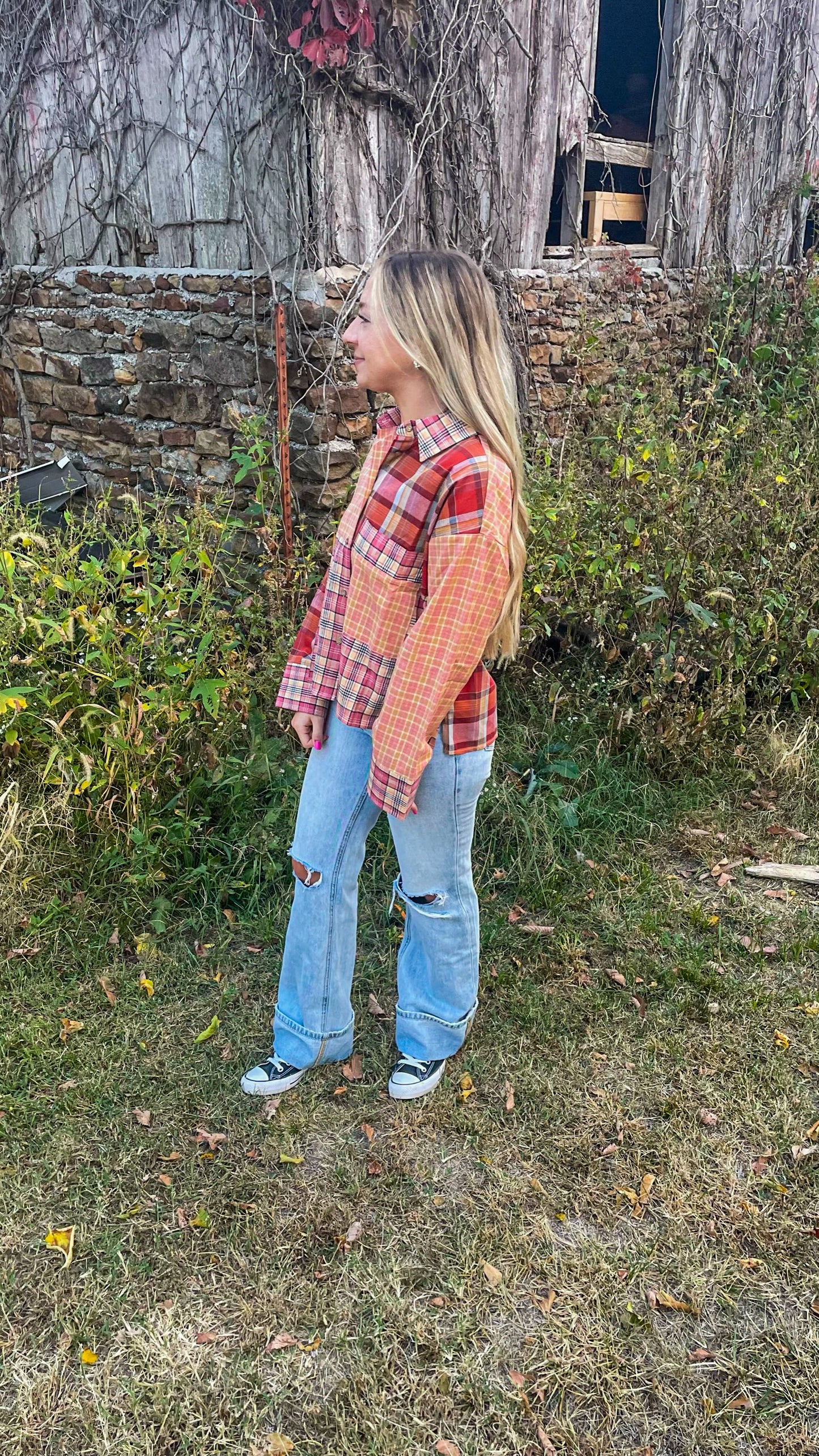 pumpkin patch flannel