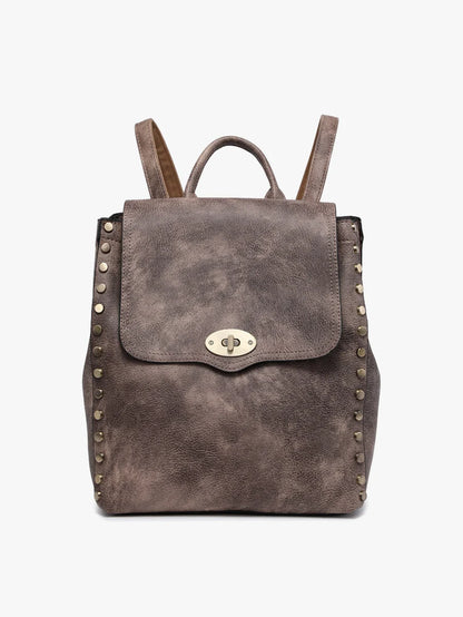 Bex Distressed Backpack Purse *3 colors