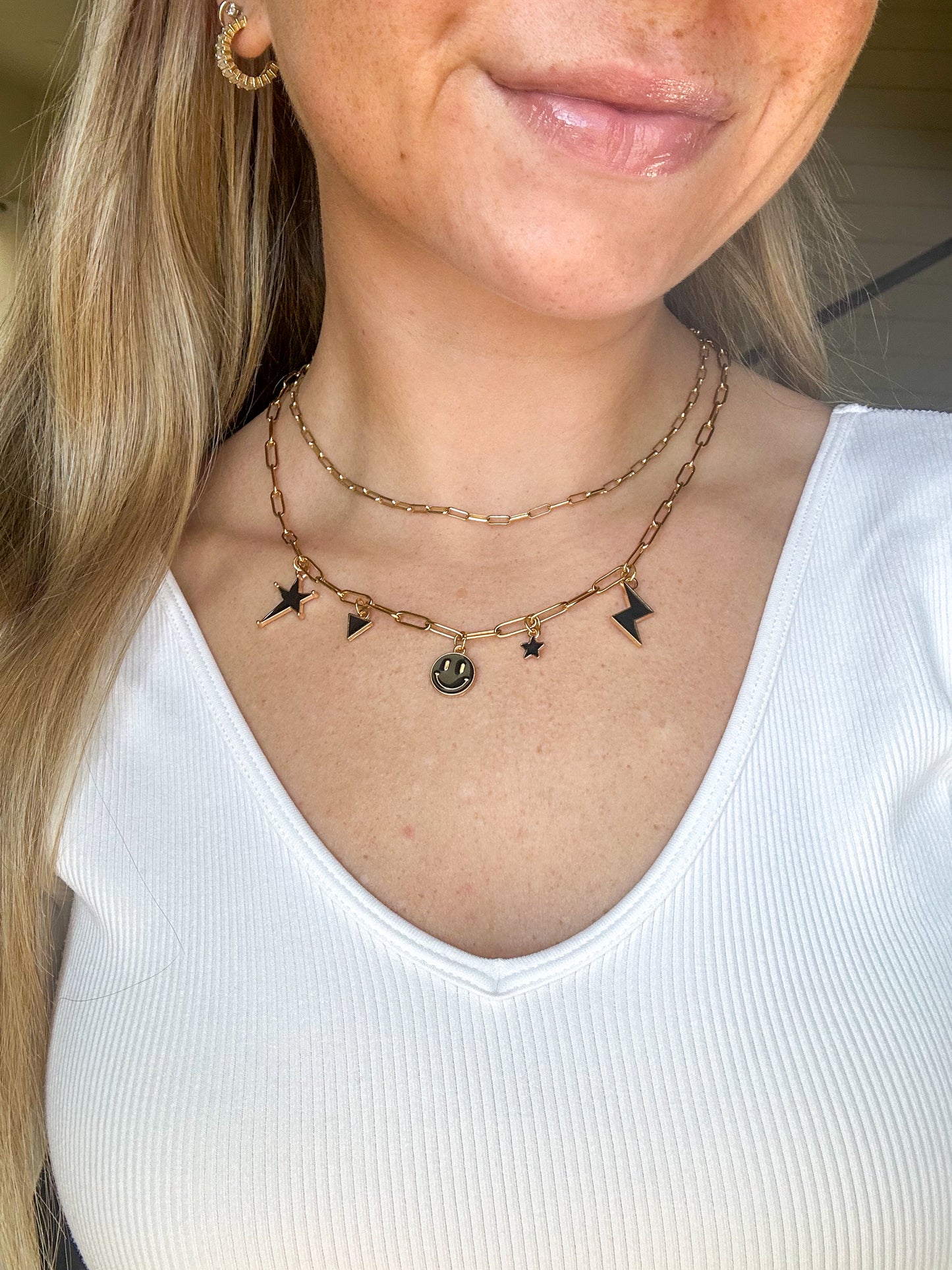 smiley necklace