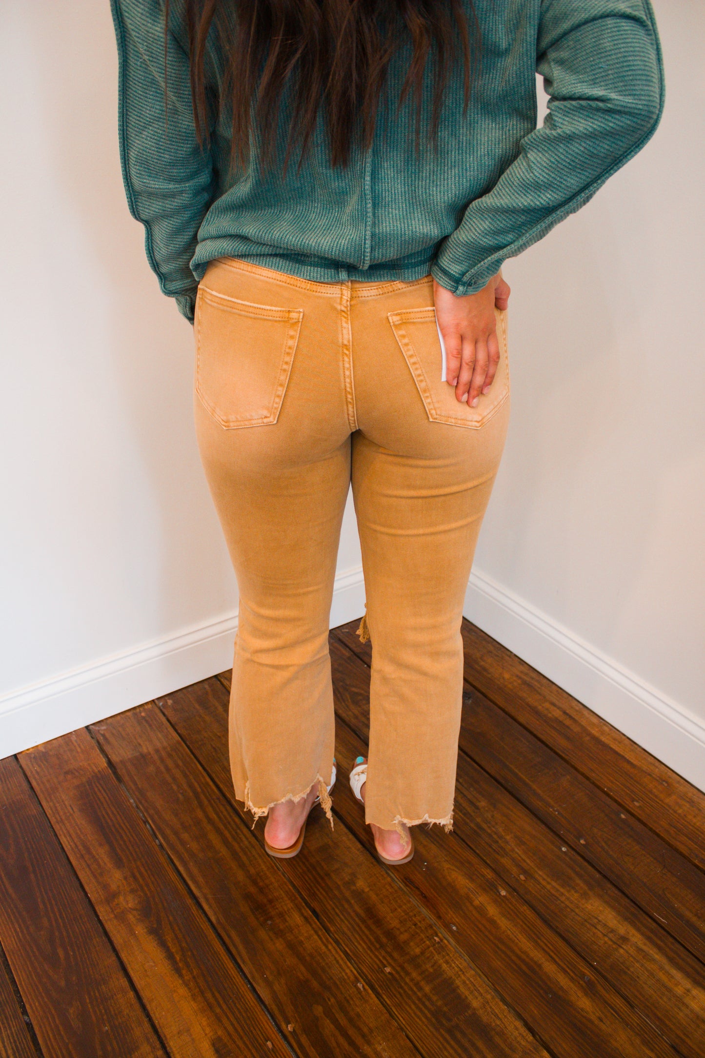 trendy mustard pants