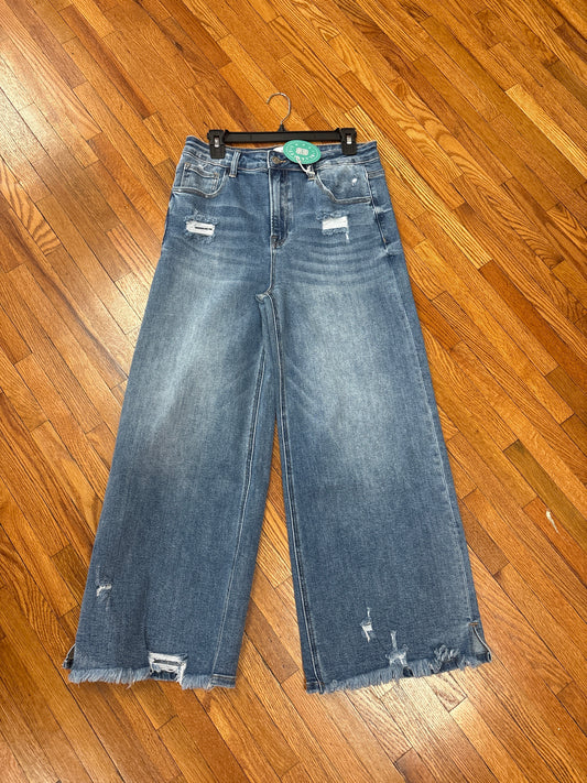 Ash Crop Wide Leg Jean