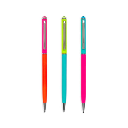 Style Writers Metal Ballpoint Pens - Neon