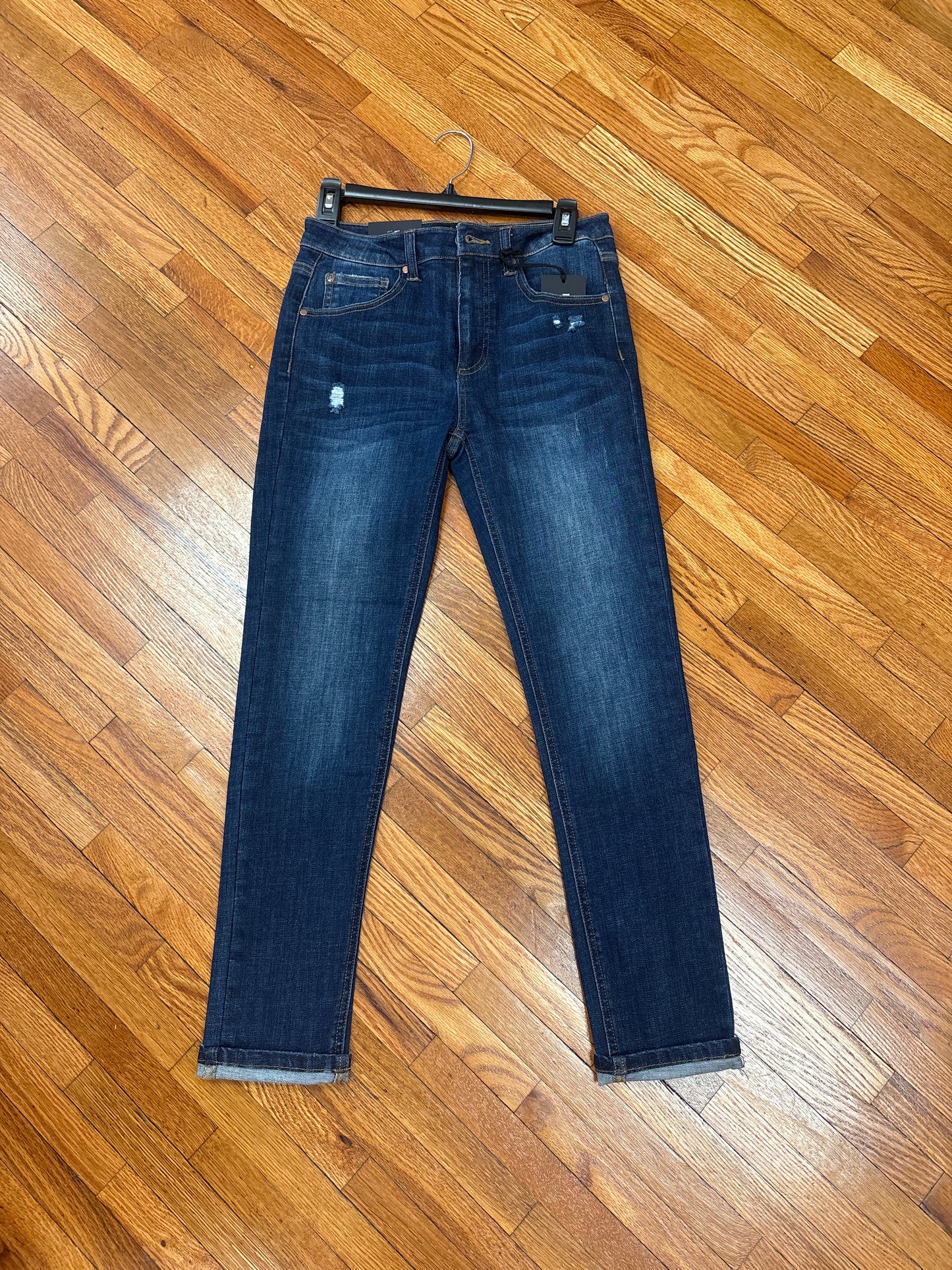 Risen Mid Rise 5 Pocket Ankle Skinny