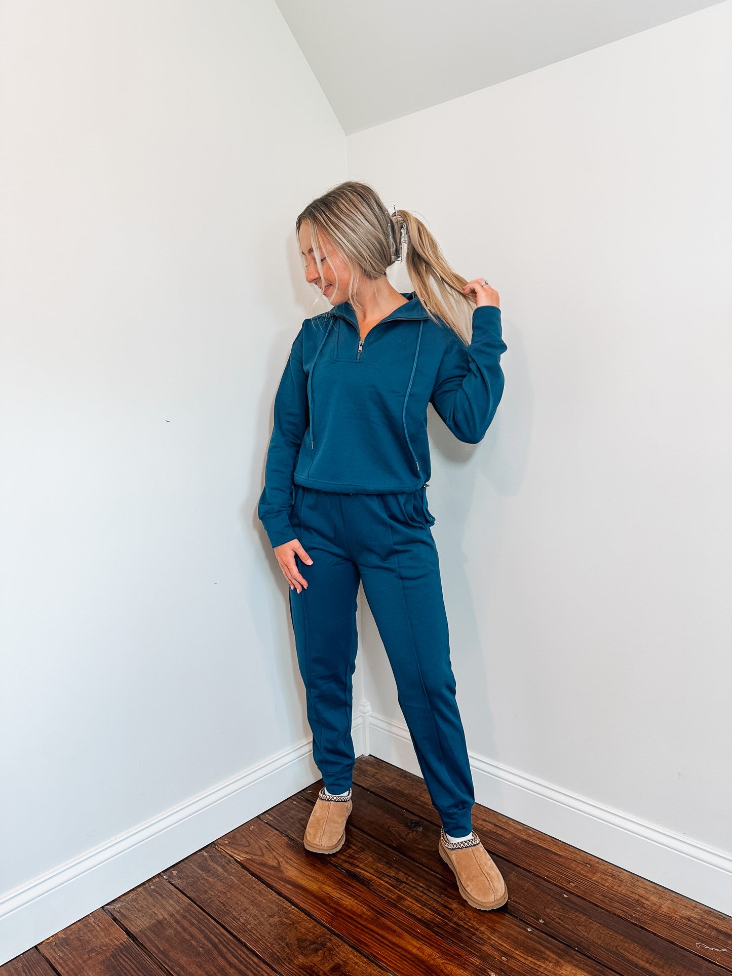 indigo jogger set