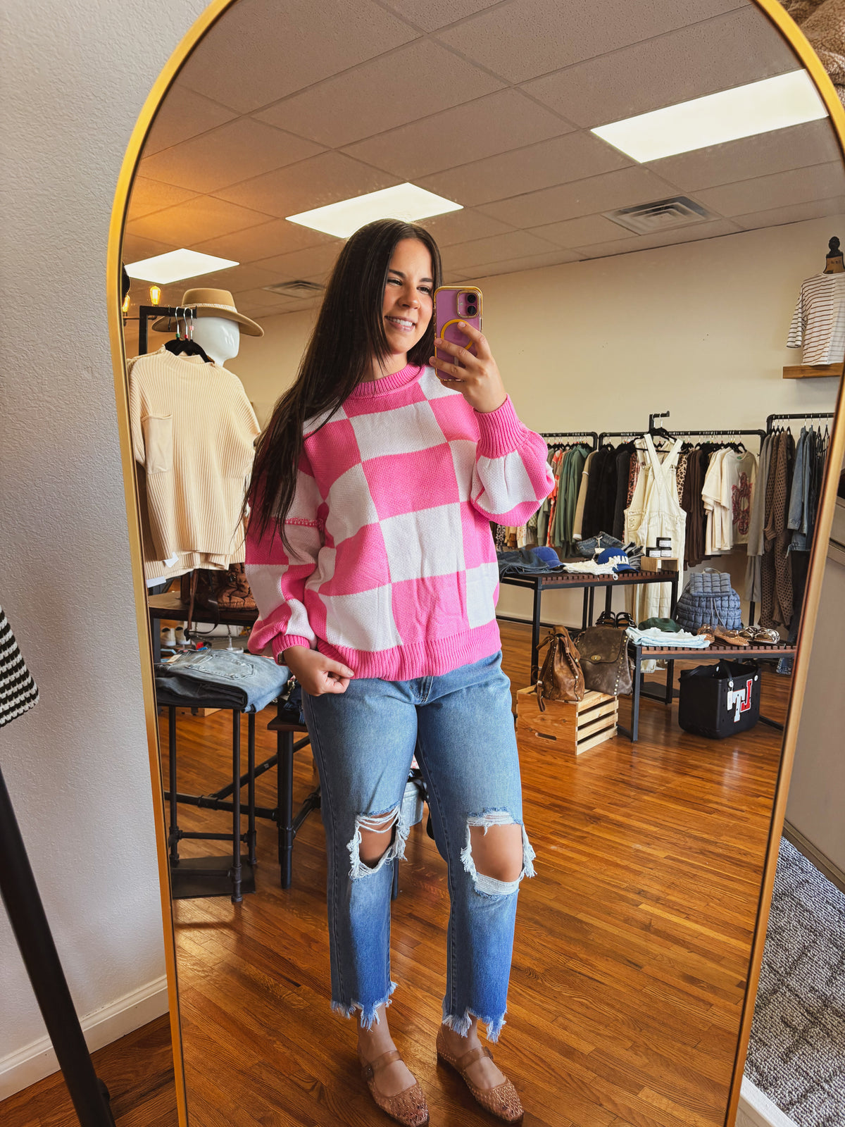 Pretty in Pink Sweater