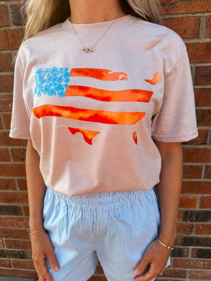 floral america tee