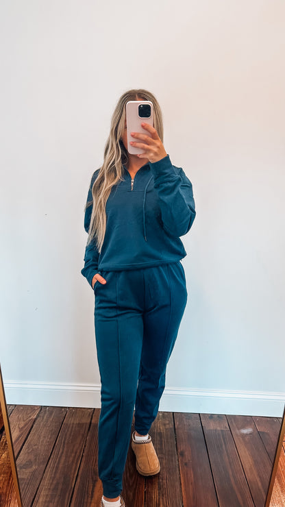 indigo jogger set