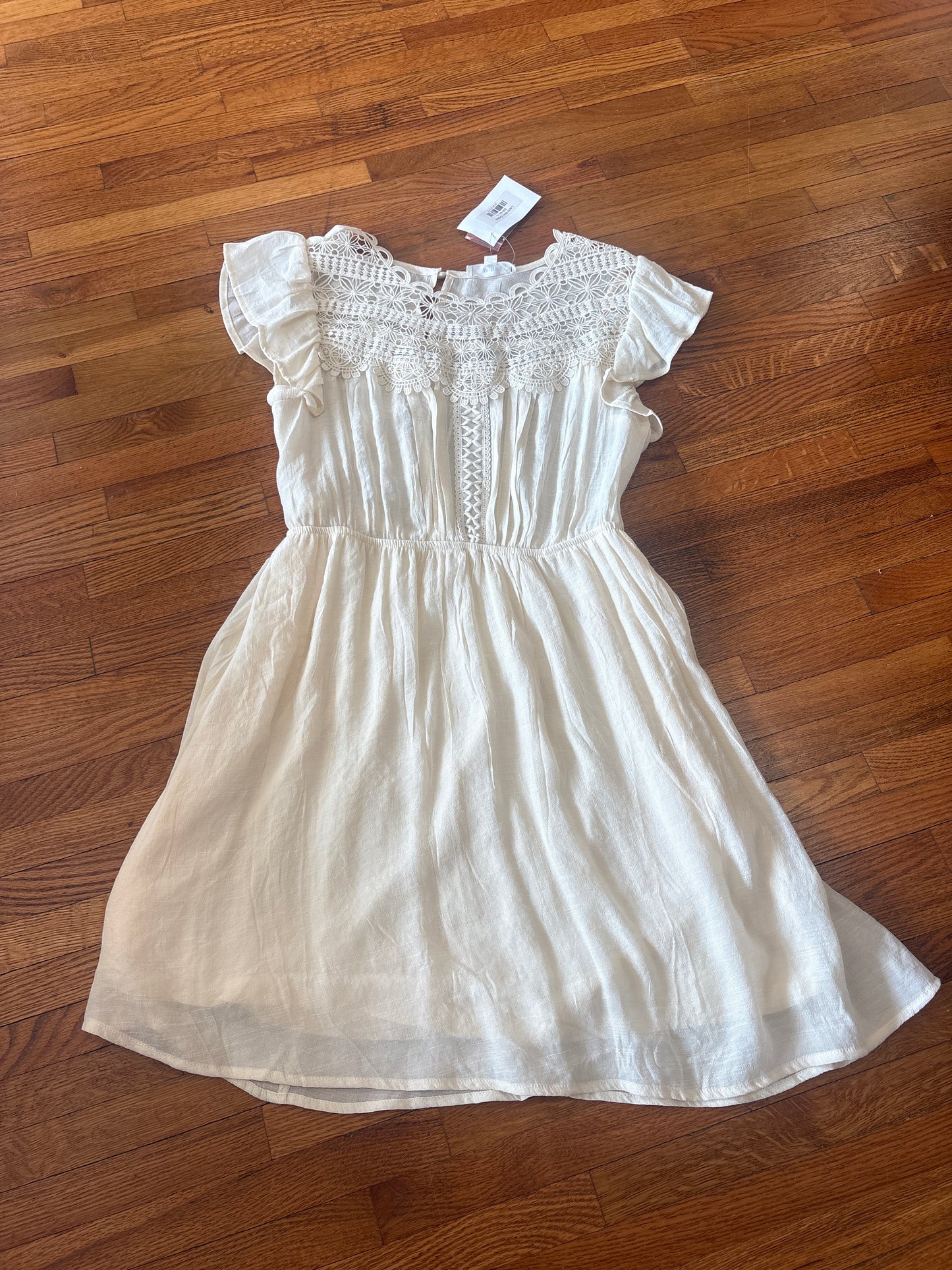 Lace Mini Dress - White