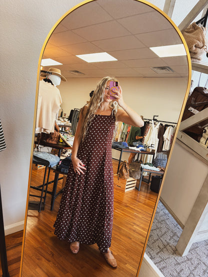 The Mocha Dot Dress