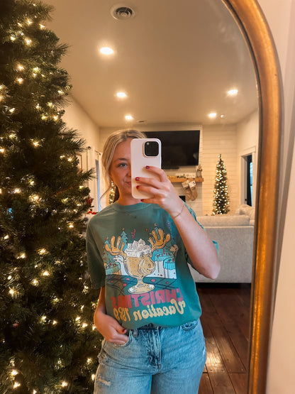 oversized christmas vacation vintage tee