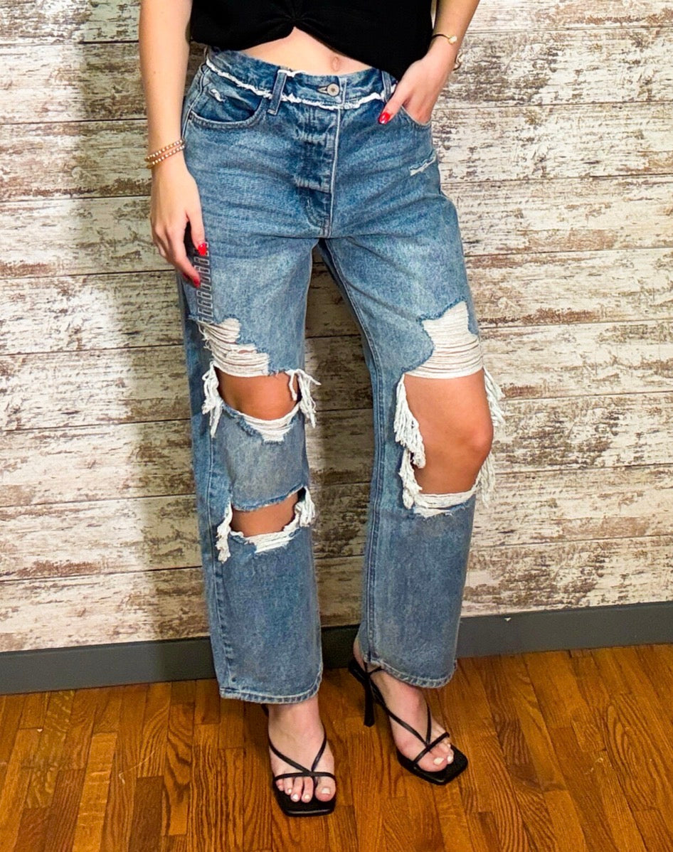 Sylvie Ultra High Rise 90'S Boyfriend Jeans