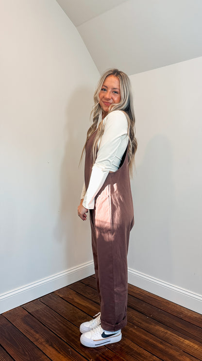 mocha jumpsuit