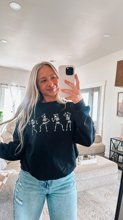 dancing skeleton sweatshirt