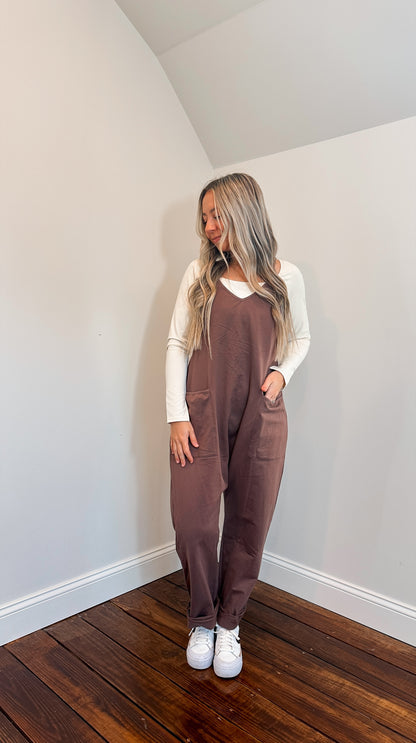 mocha jumpsuit