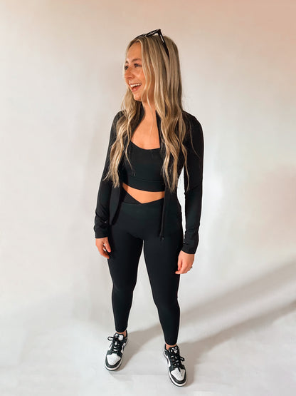 LULU DUPE - black legging set