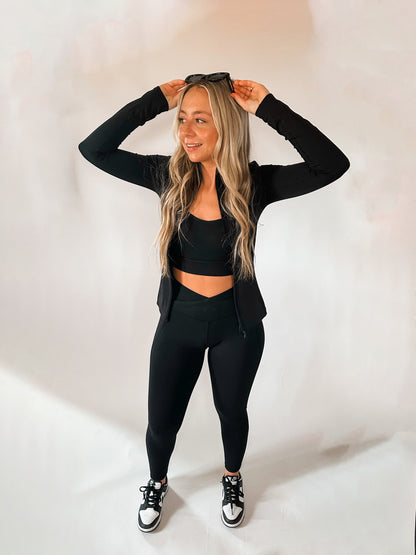 LULU DUPE - black legging set