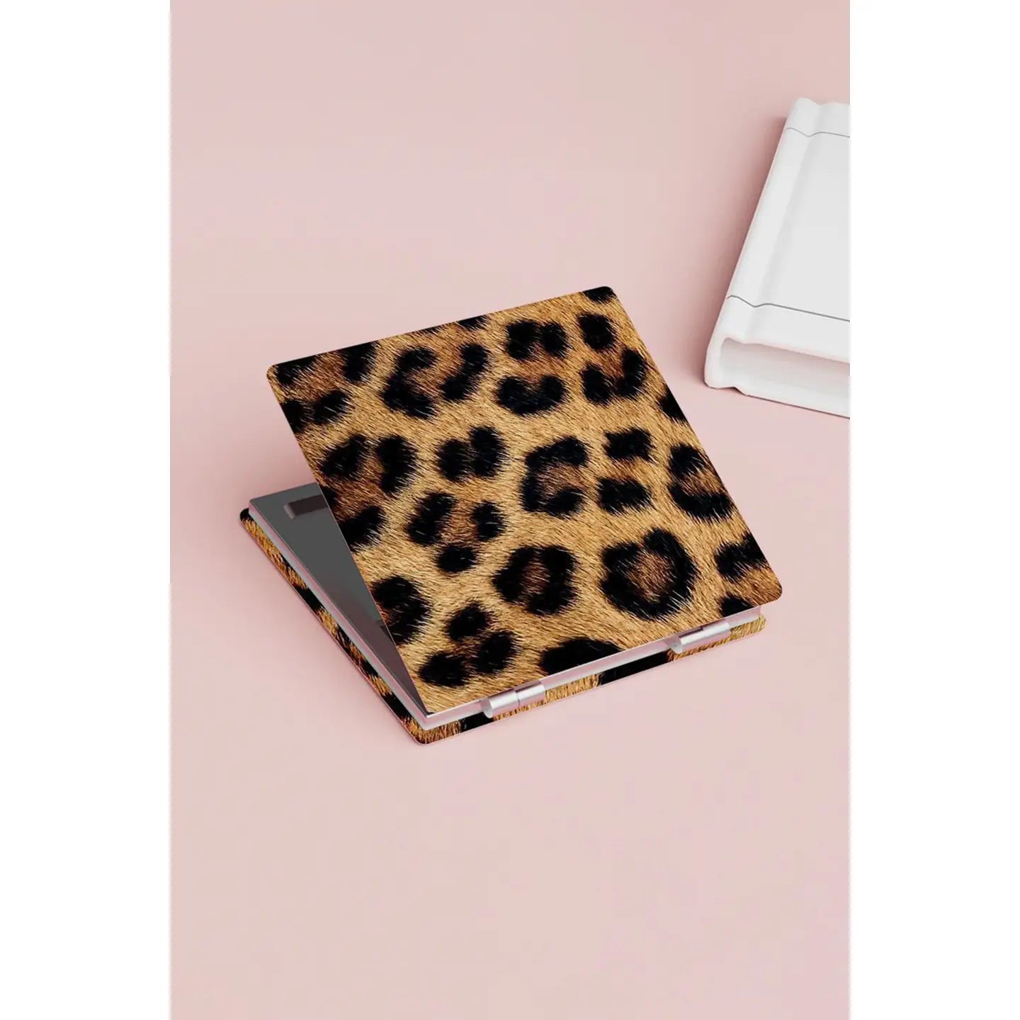 Leopard Cover Double-Sided Makeup Mirror