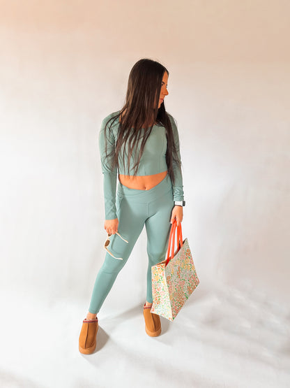 sage buttersoft long sleeve top