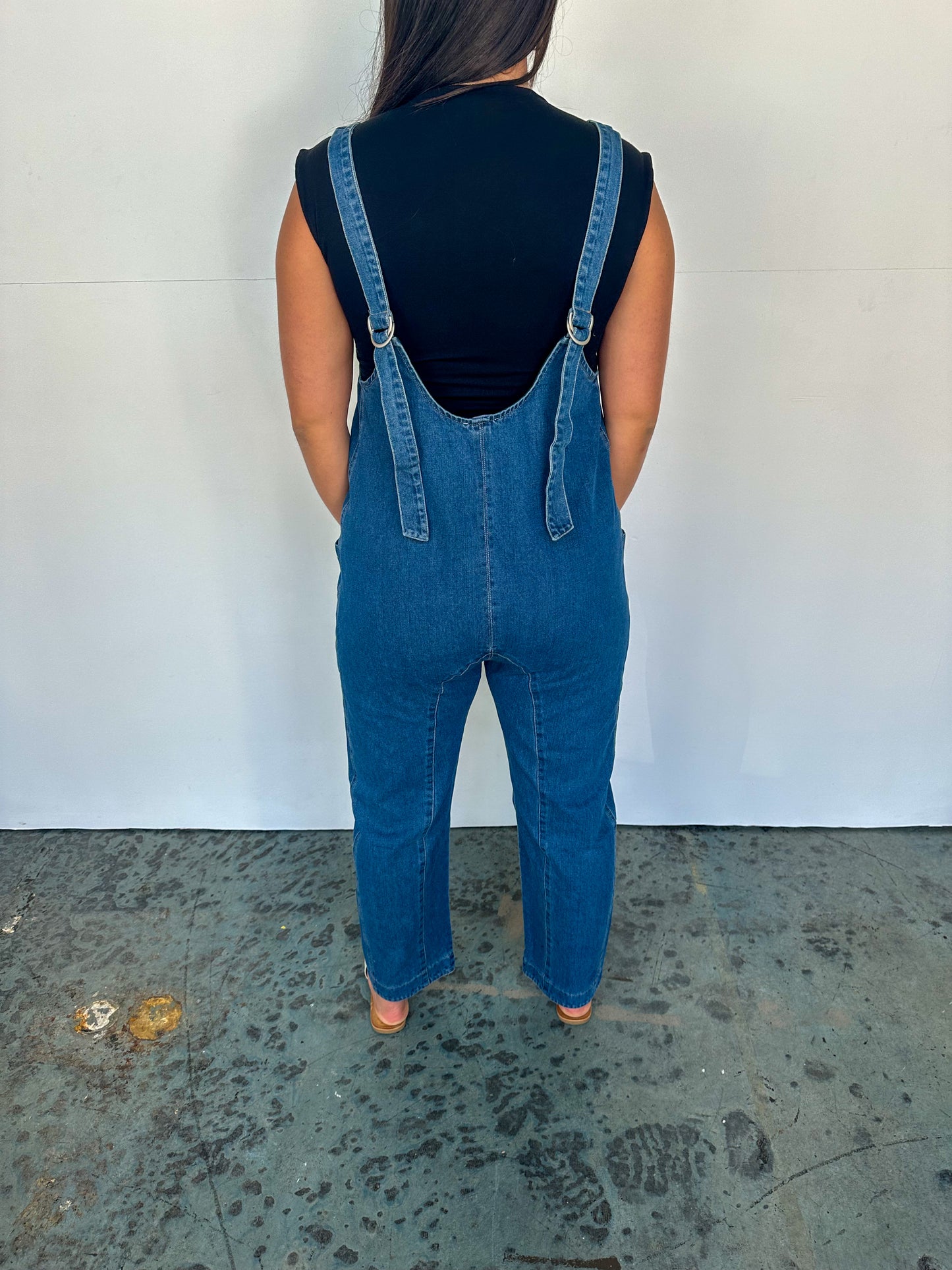 true denim jumpsuit