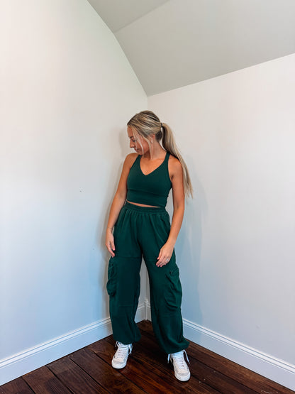 emerald jogger set