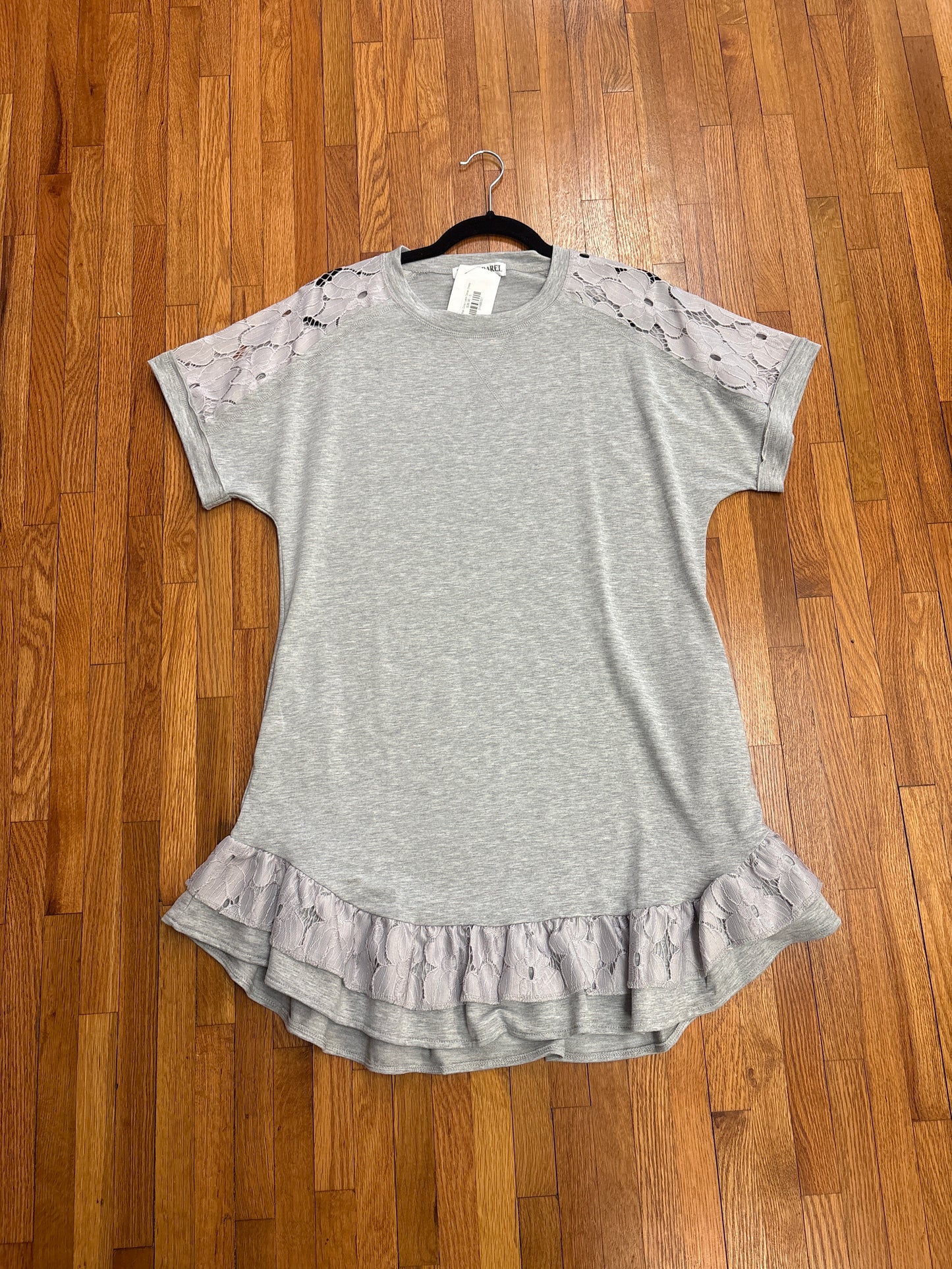 Heather Gray Lace Detail Dress