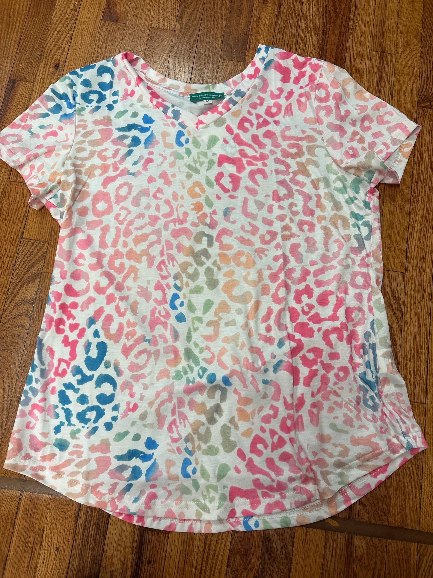 Leopard V-Neck Top