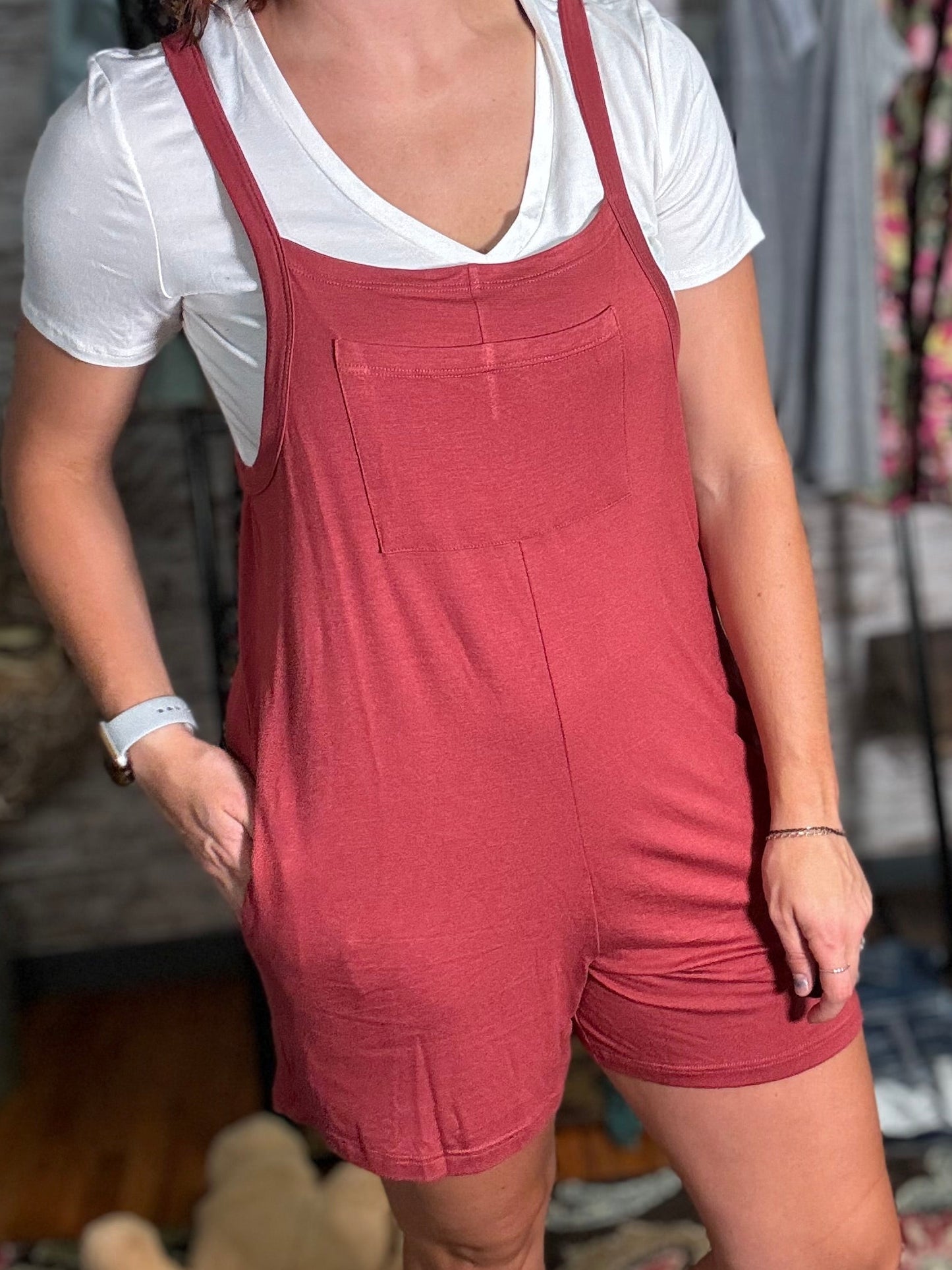 Not So Basic - Overall Romper