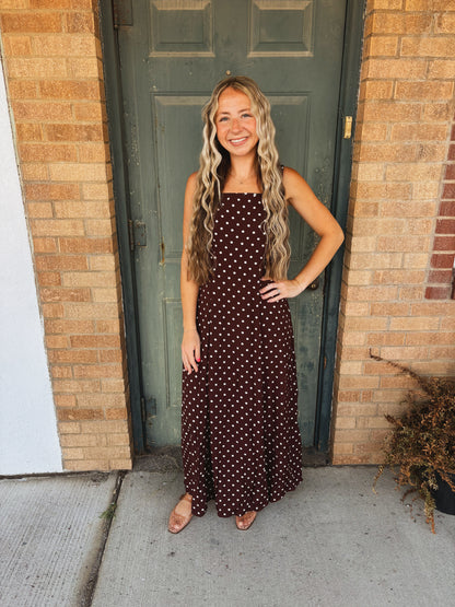 The Mocha Dot Dress