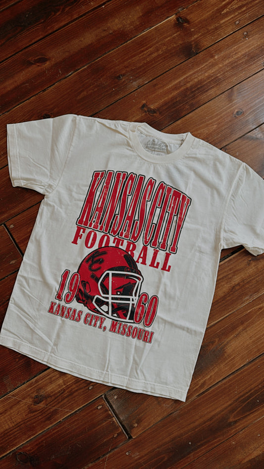 90's Vintage KC Football Oversized Tee