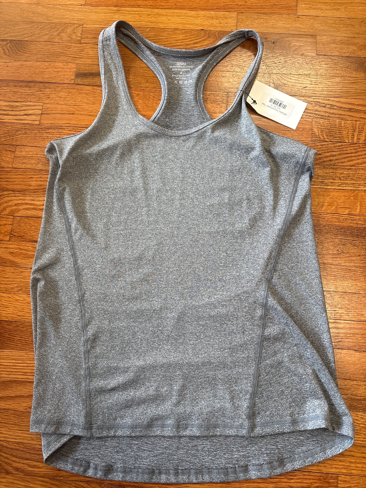 Athletic Razorback Top - Grey