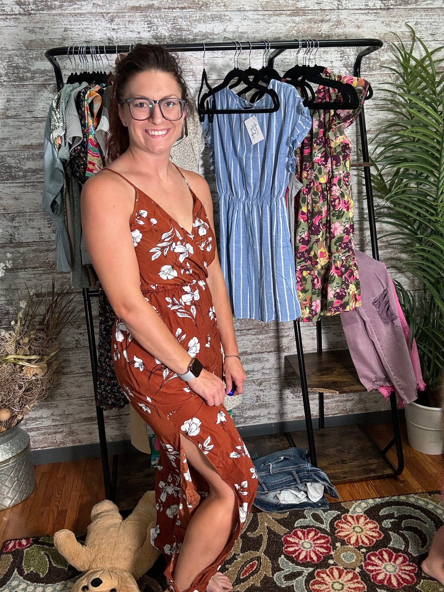 V Neck Spaghetti Strap Jumpsuit
