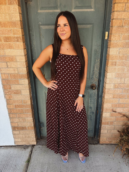 The Mocha Dot Dress