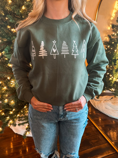 tree holiday sweatshirt