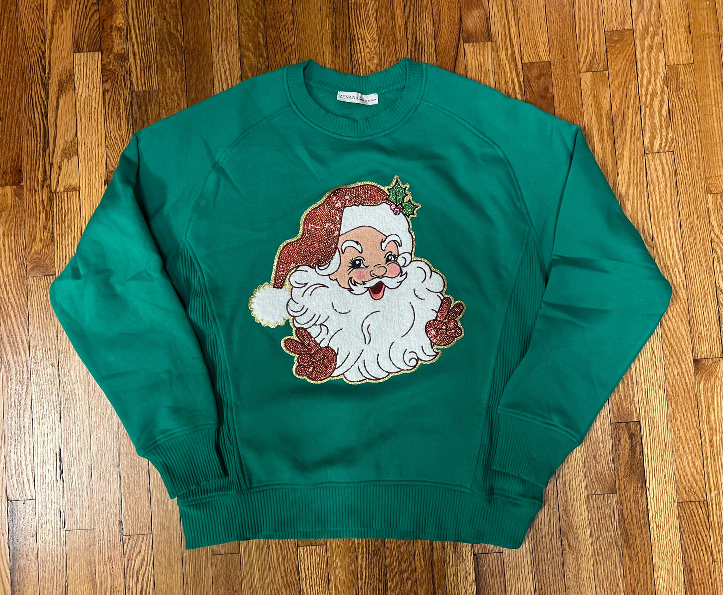 Shimmering Santa Sweatshirt