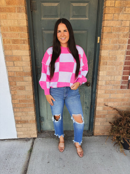 Pretty in Pink Sweater