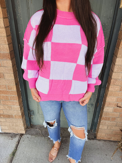 Pretty in Pink Sweater