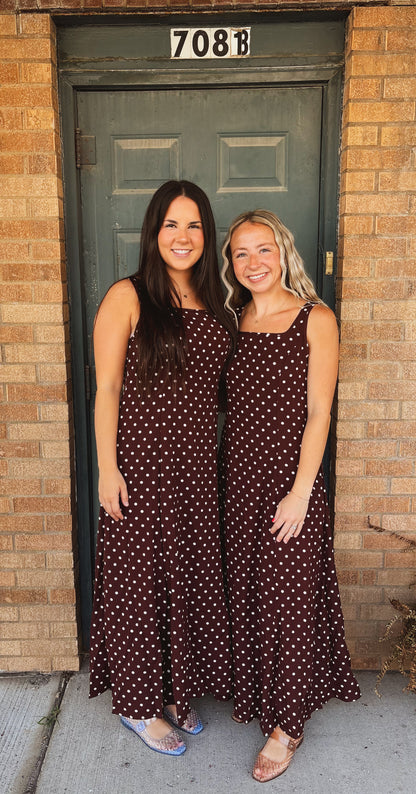 The Mocha Dot Dress