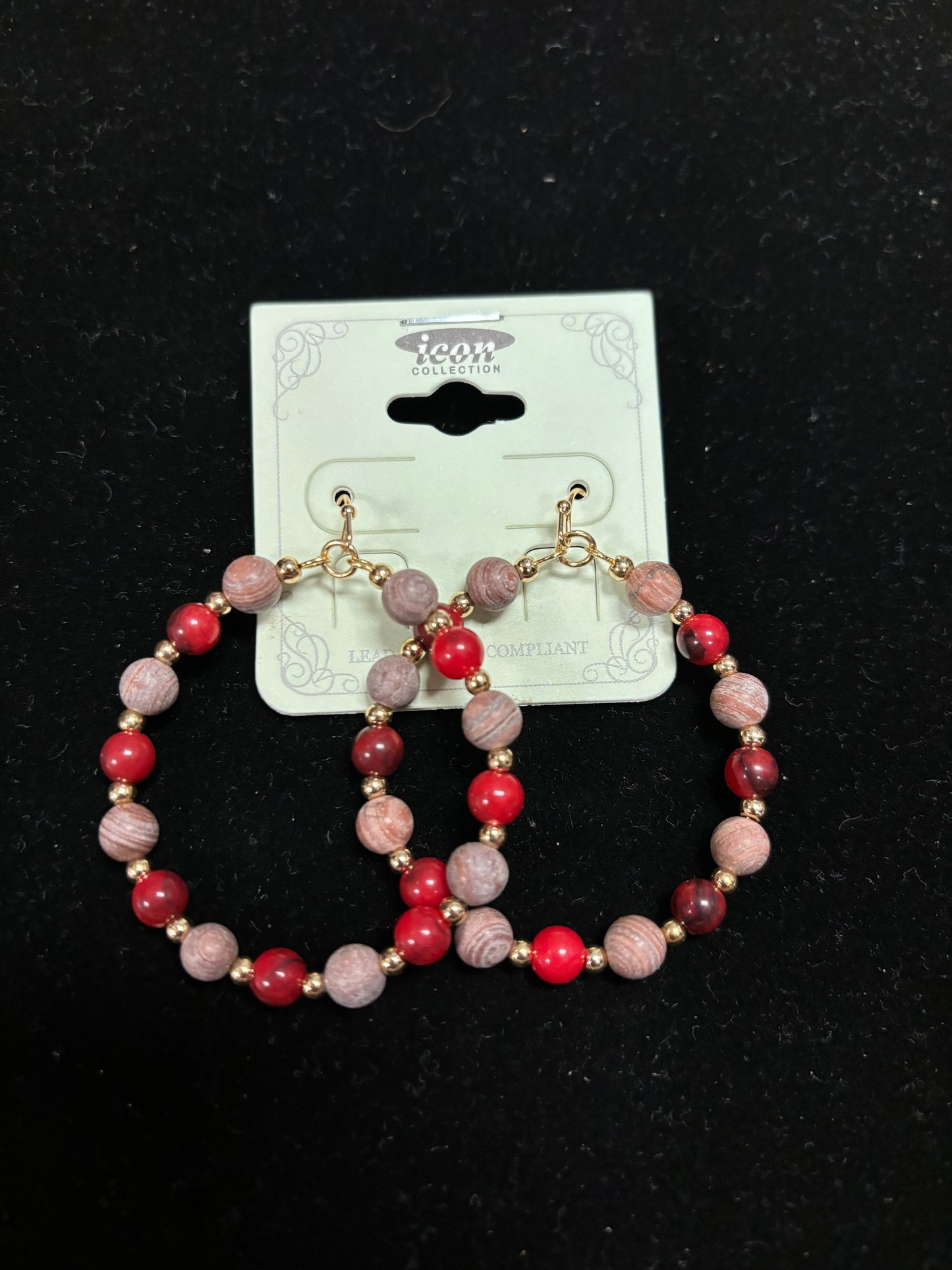 Beaded Hoops