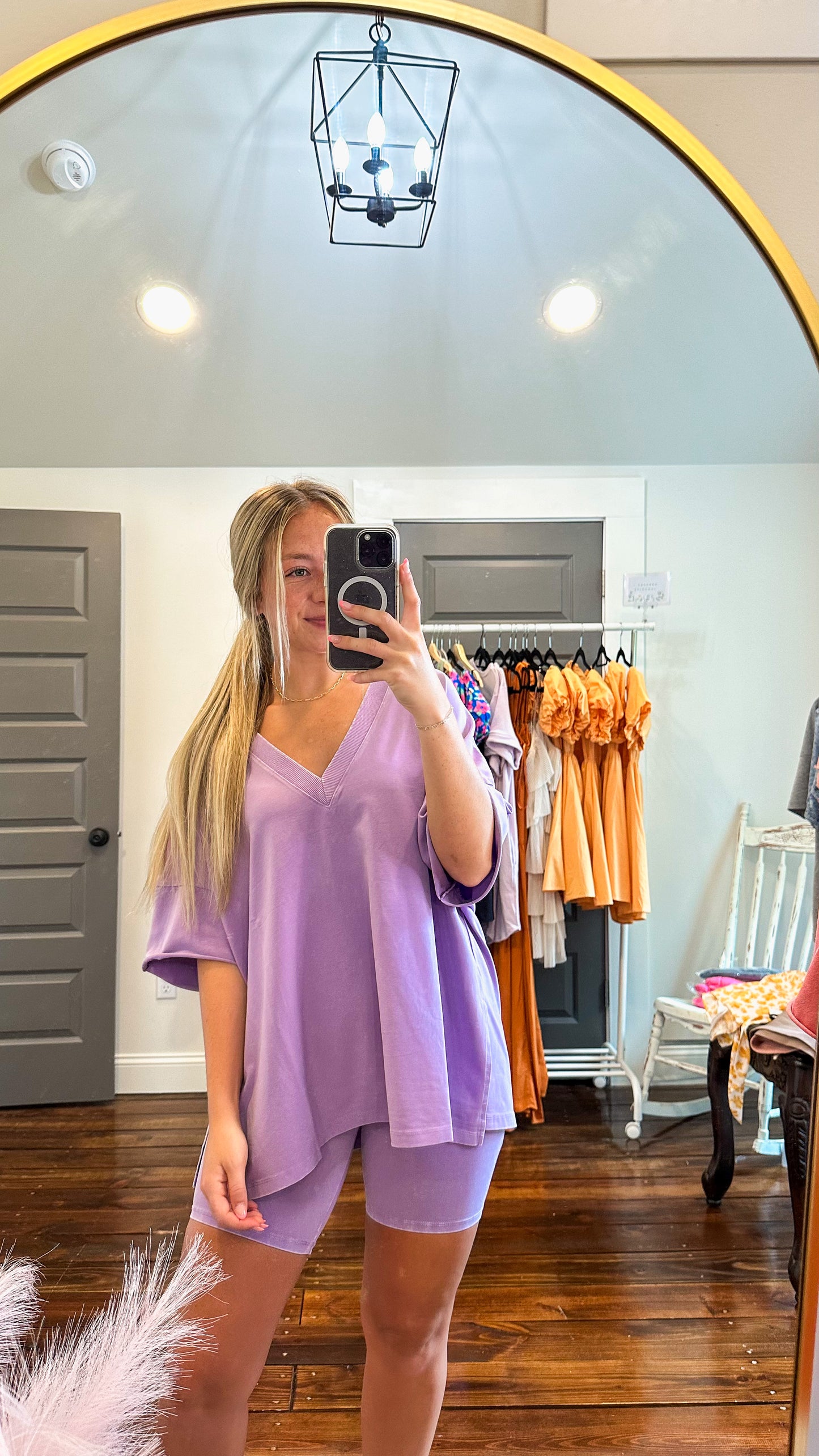 comfy gal set in lilac