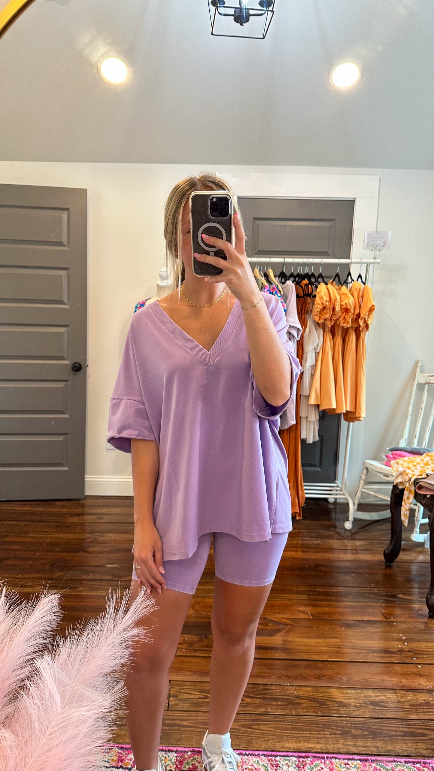 comfy gal set in lilac