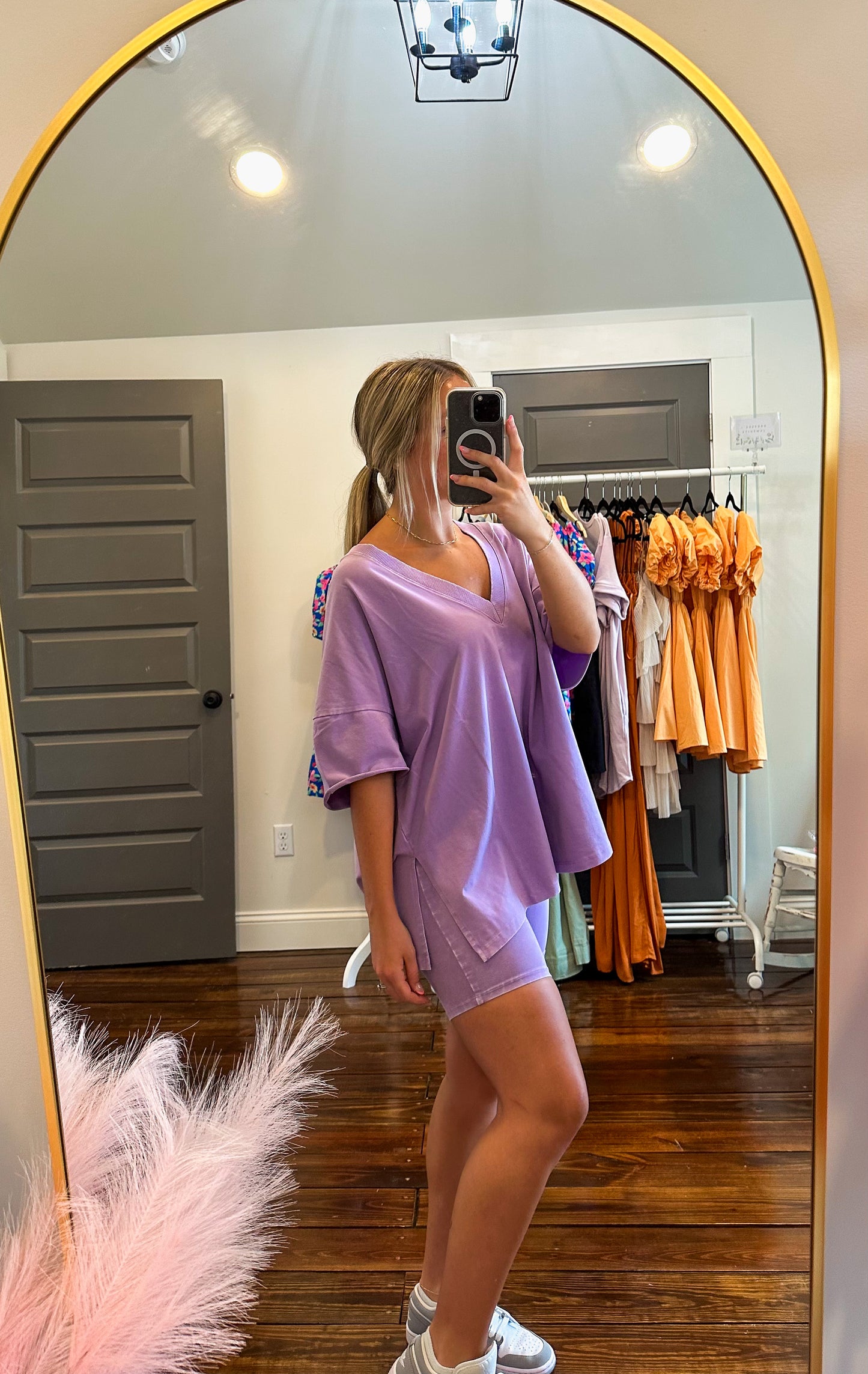 comfy gal set in lilac